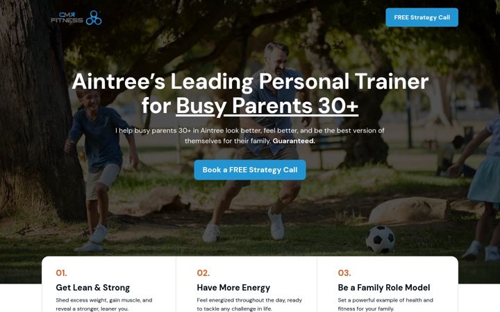 Screenshot of cmxfitness.co.uk