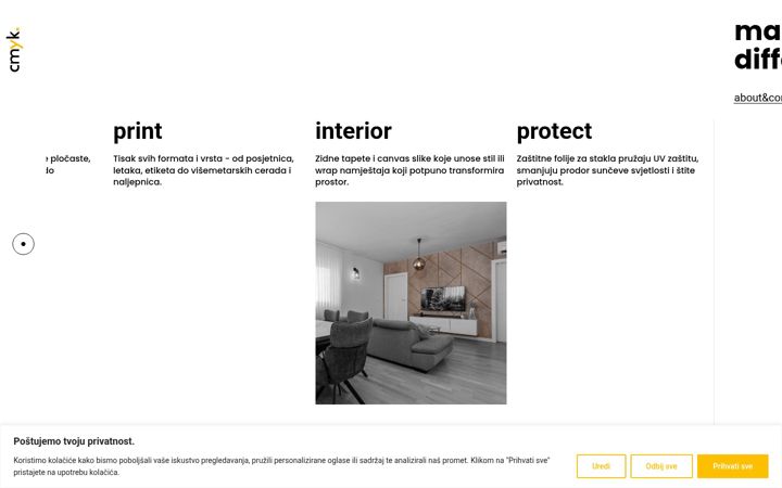 Screenshot van cmyk.hr