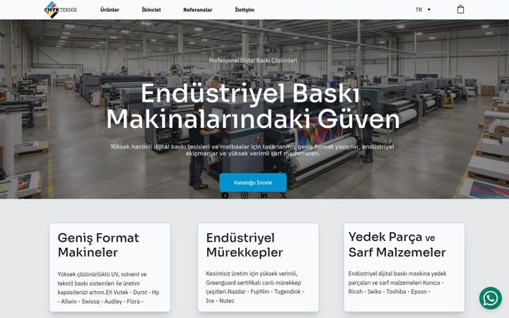 Screenshot of cmykteknik.com
