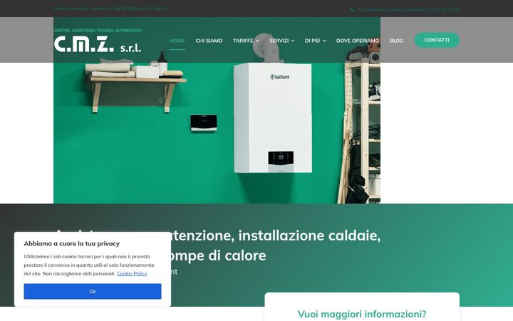 Screenshot of cmz-srl.it