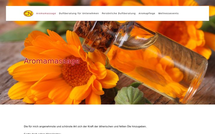 Screenshot of cn-aromamassage.de