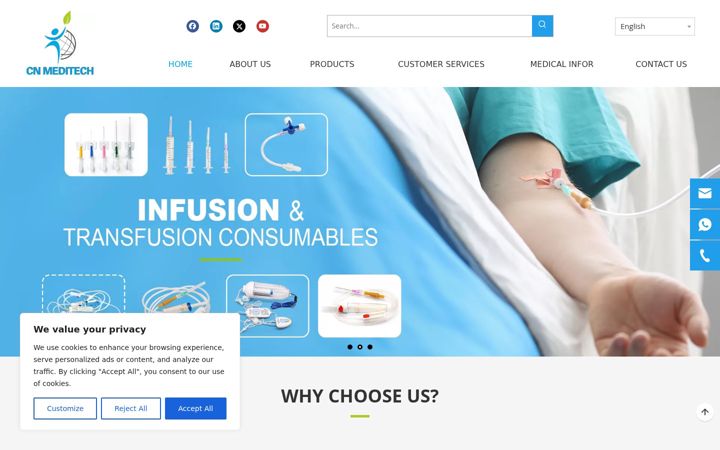 Screenshot of cn-meditech.com