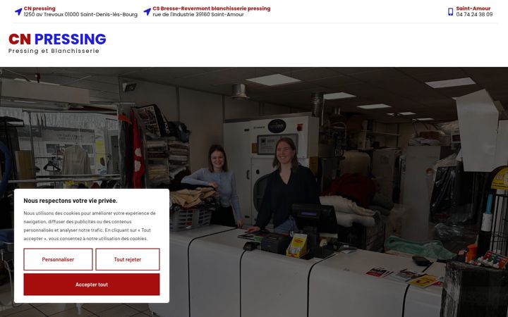 Screenshot of cn-pressing.fr