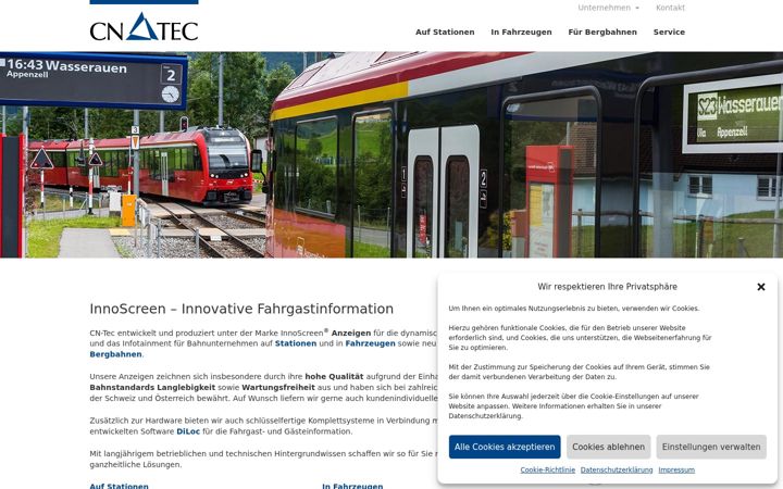 Ekraanipilt saidist cn-tec.eu
