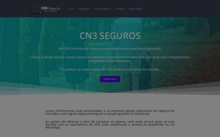 Posnetek zaslona cn3seguros.com.br