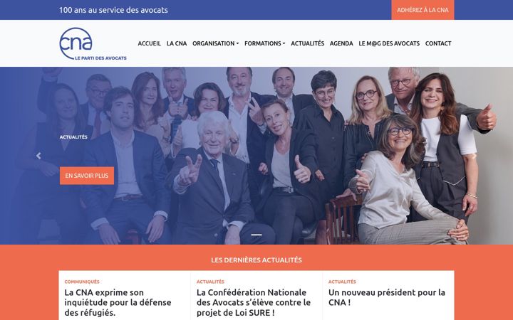 Screenshot of cna-avocats.fr