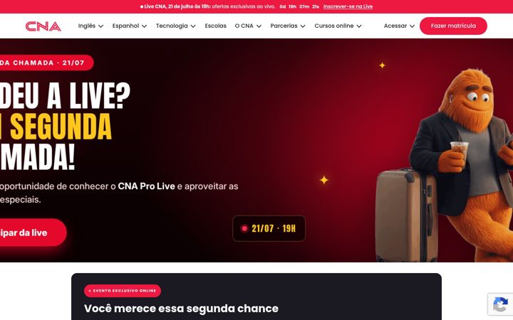 Screenshot of cna.com.br