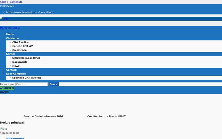 Screenshot von cnaavellino.it