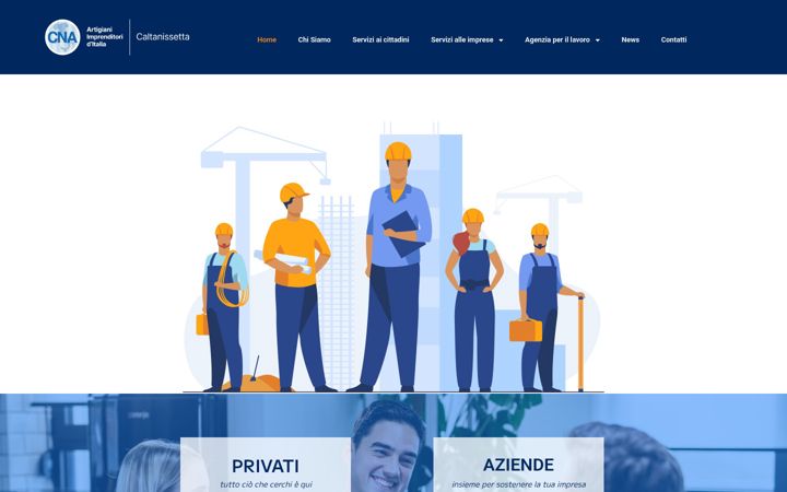 Screenshot of cnacaltanissetta.it