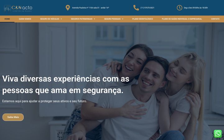 Posnetek zaslona cnacto.com.br