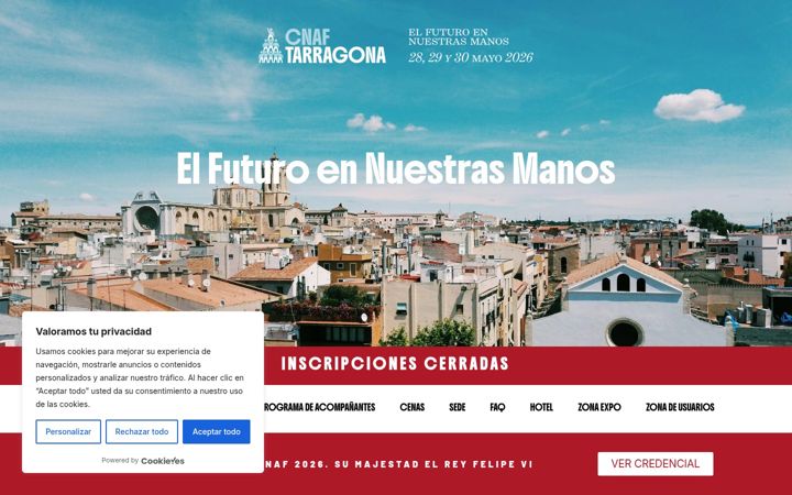 Screenshot of cnaf2026.com
