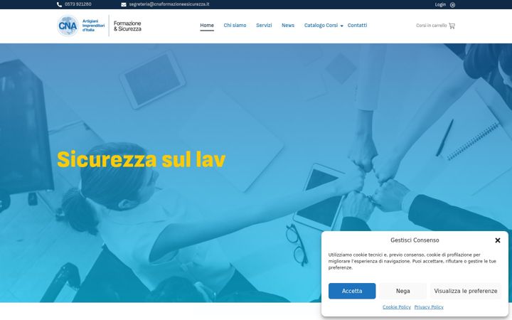 Screenshot ta' cnaformazioneesicurezza.it