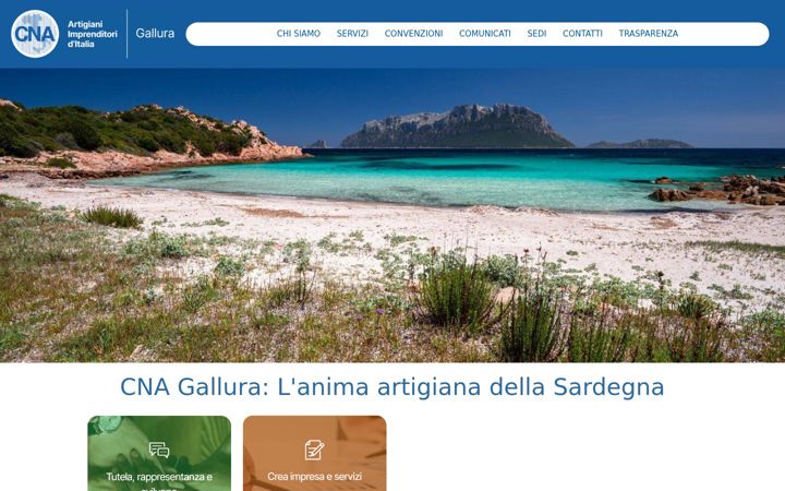 Screenshot of cnagallura.it
