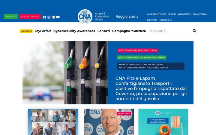 Screenshot of cnare.it