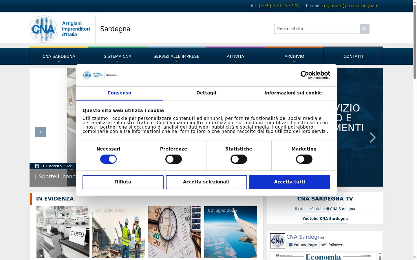 Screenshot tal-banner tal-kunsens muri qabel kwalunkwe interazzjoni