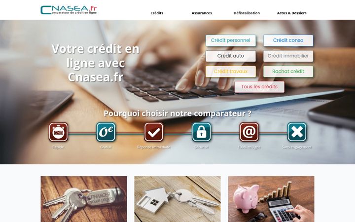 Screenshot of cnasea.fr