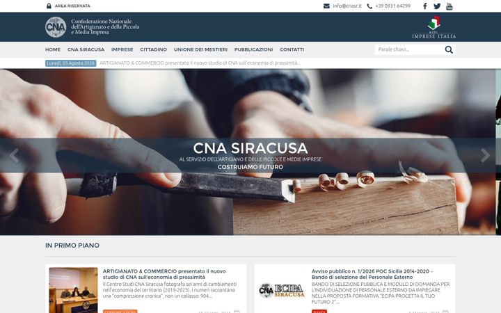 Screenshot of cnasr.it