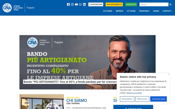 Screenshot of cnatrapani.com