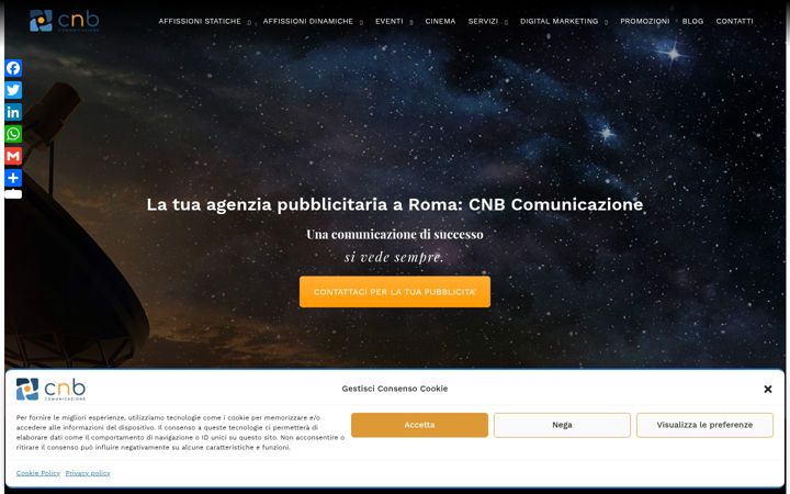 Screenshot of cnbcomunicazione.com