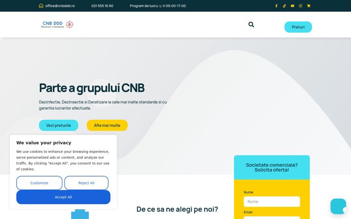 Screenshot of cnbddd.ro
