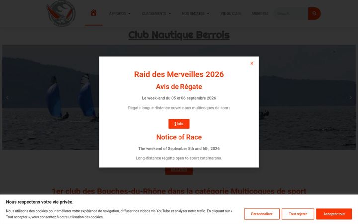 Captură de ecran a cnberrois.fr
