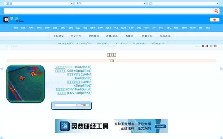 Screenshot of cnbible.com