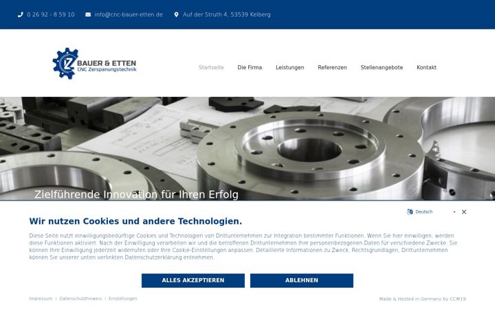 Screenshot of cnc-bauer-etten.de