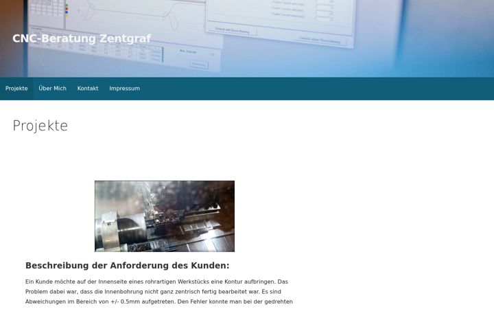 Screenshot of cnc-beratung-zentgraf.de