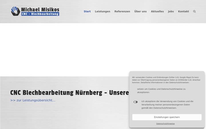 Ekraanipilt saidist cnc-blechbearbeitung.eu