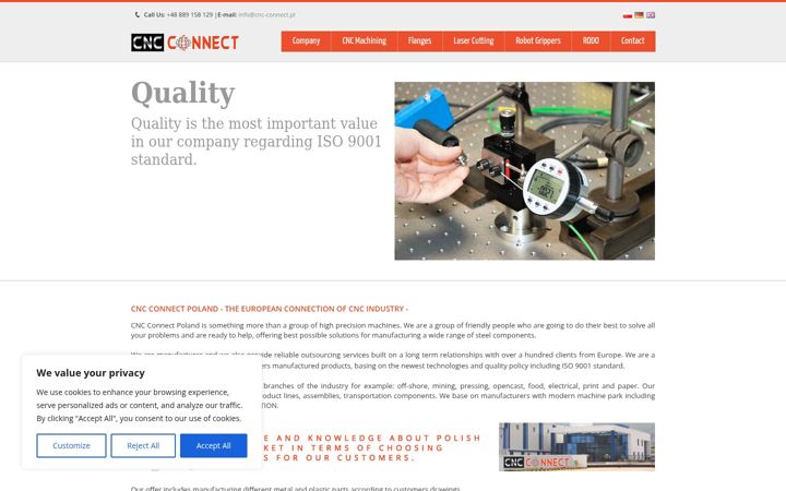 Screenshot of cnc-connect.pl