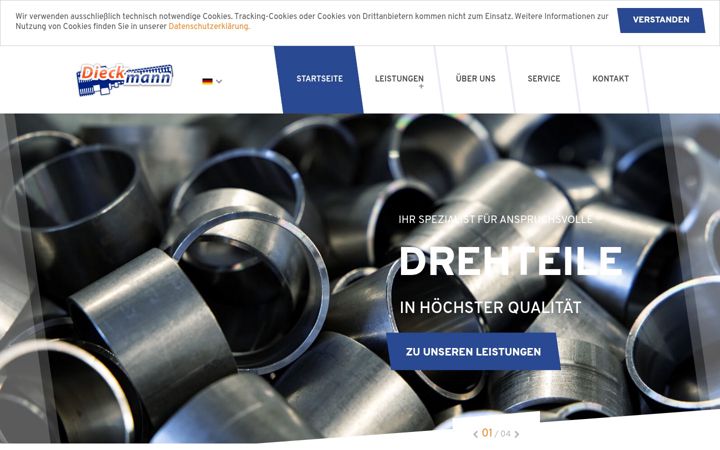 Screenshot of cnc-dieckmann.de
