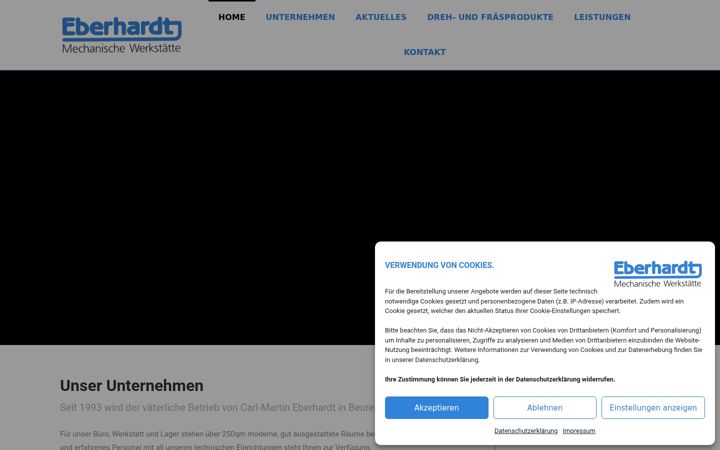 Ekraanipilt saidist cnc-eberhardt.eu