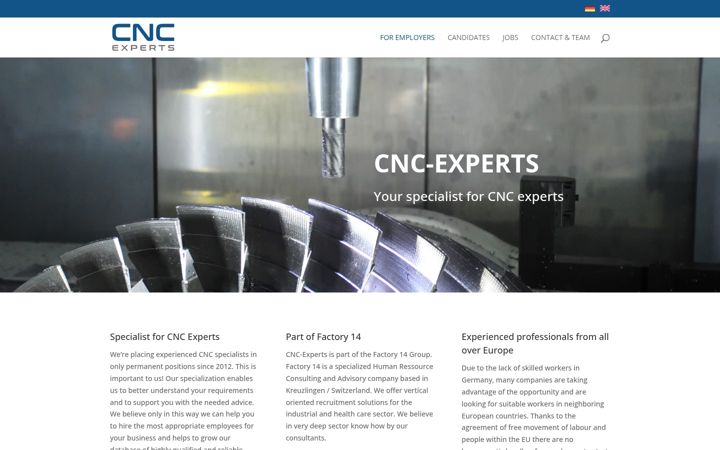 Ekraanipilt saidist cnc-experts.eu