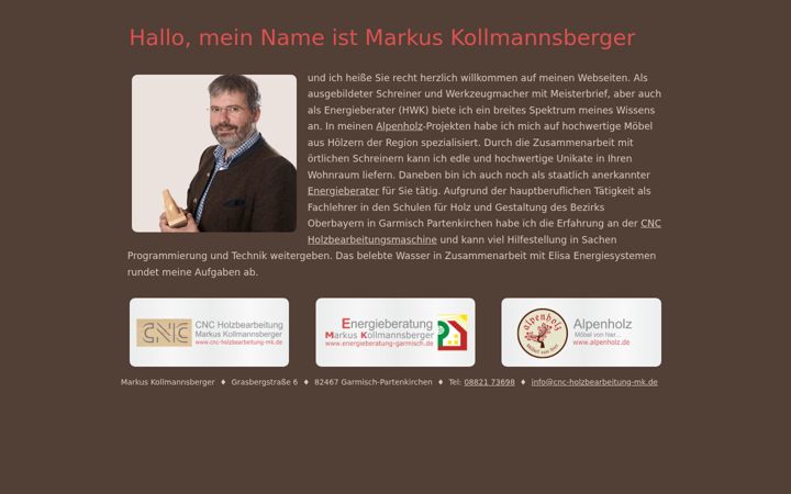 Screenshot of cnc-holzbearbeitung-mk.de