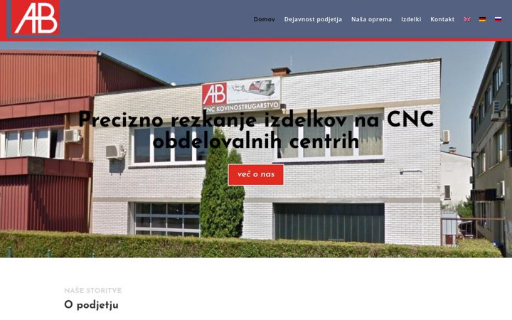 Screenshot of cnc-inzeniring.com