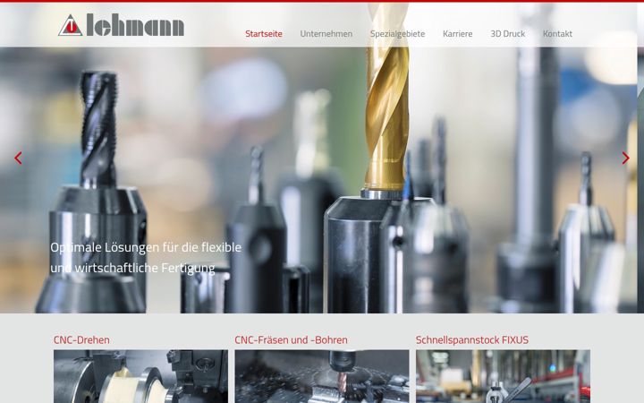 Screenshot of cnc-lehmann.de