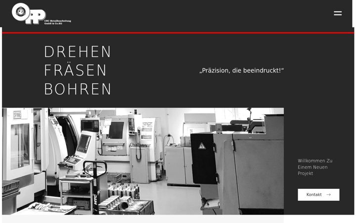 Screenshot of cnc-metallbearbeitung-opp.de
