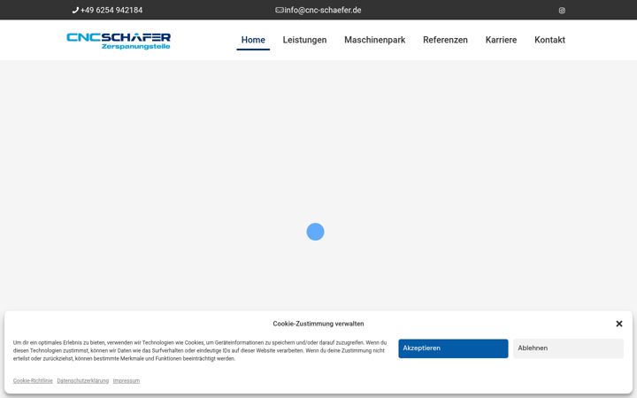 Screenshot of cnc-schaefer.de