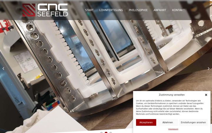 Screenshot of cnc-seefeld.de