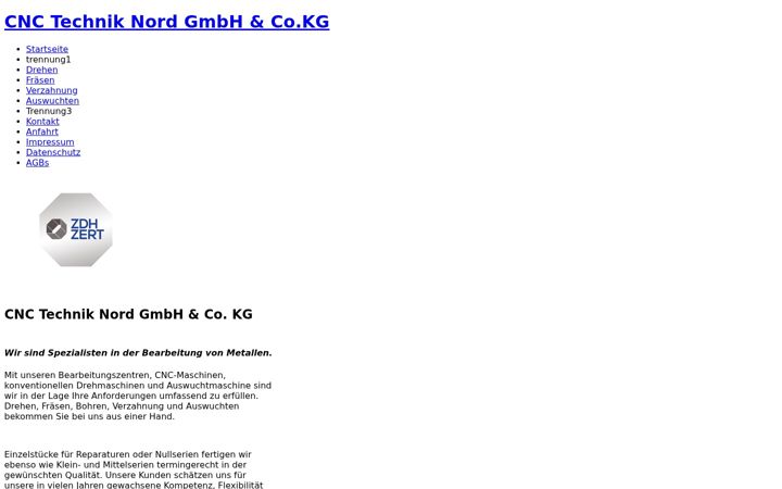 Screenshot of cnc-technik-nord.com