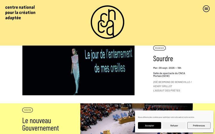 Screenshot of cnca-morlaix.fr