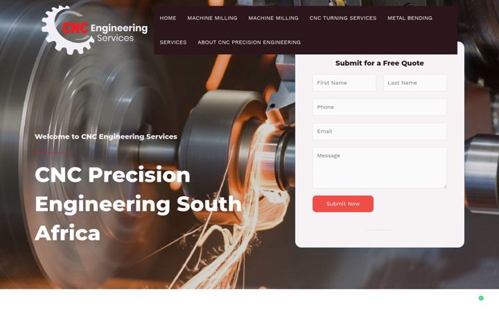 Екранна снимка на cncengineeringservices.co.za