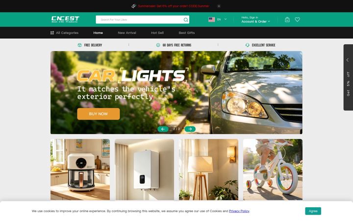 Screenshot of cncest.com