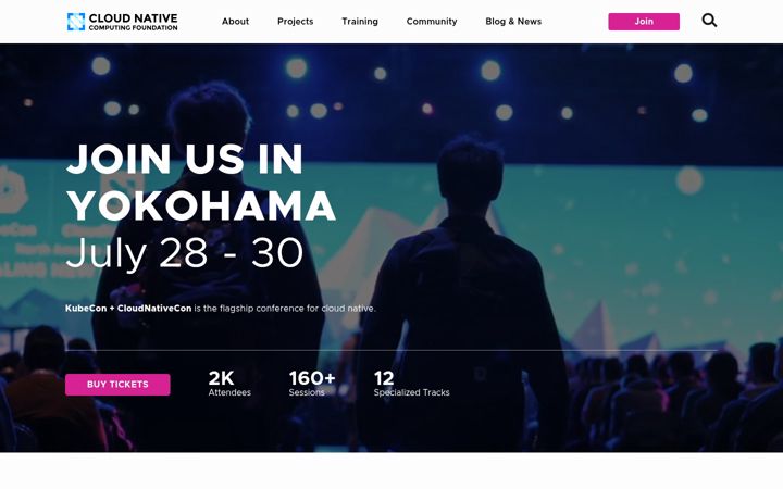 Screenshot di cncf.io