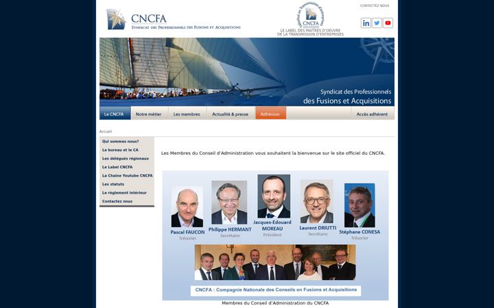 Screenshot of cncfa.fr