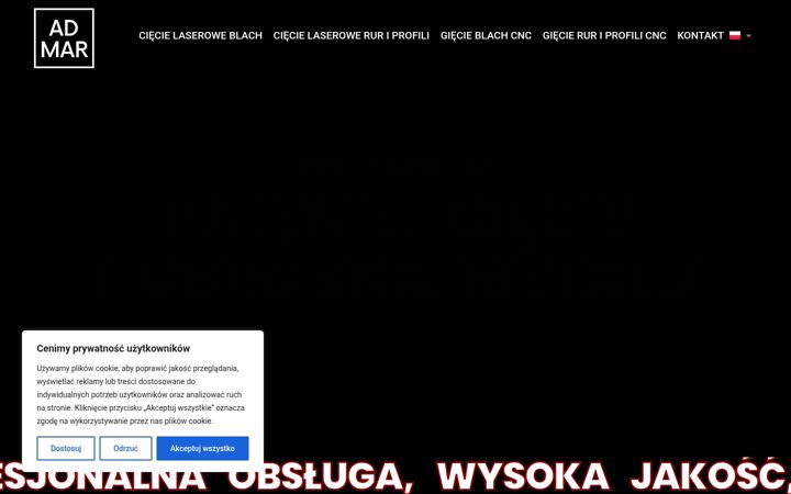 Screenshot of cnclaser24.com