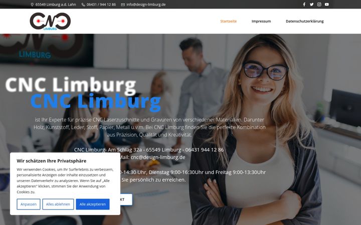 Screenshot of cnclimburg.de