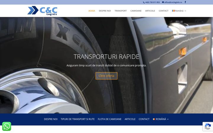 Screenshot of cnclogistic.ro