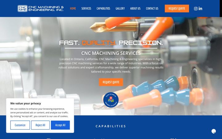 Screenshot of cncmae.com
