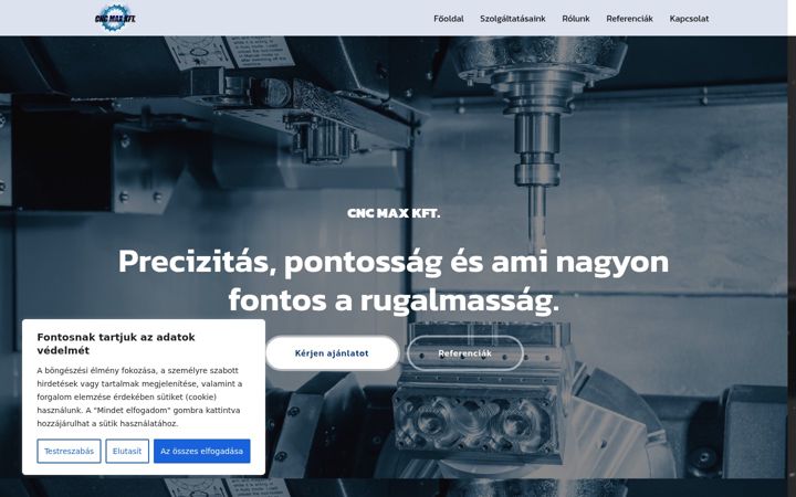 Screenshot του cncmax.hu